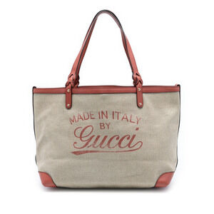 Pre-Loved Gucci Medium Canvas Craft Tote